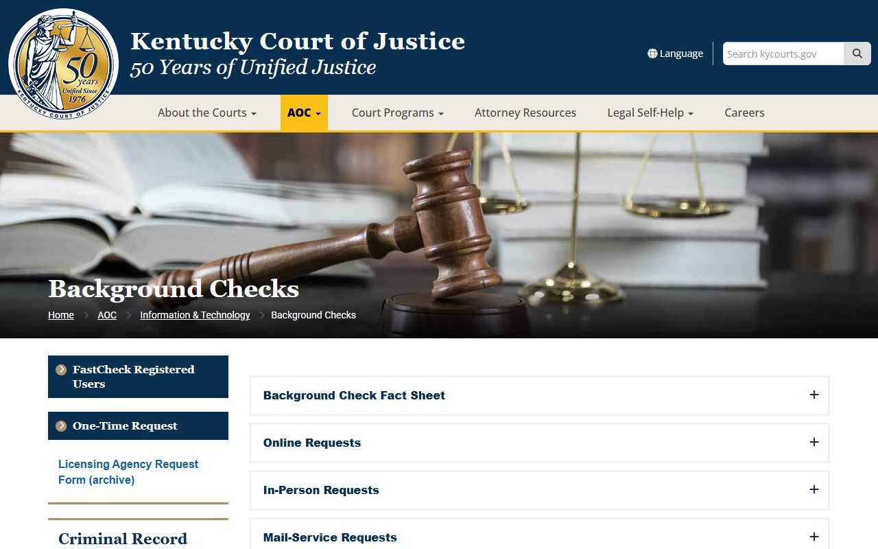 Carter County court records AOC background check limits