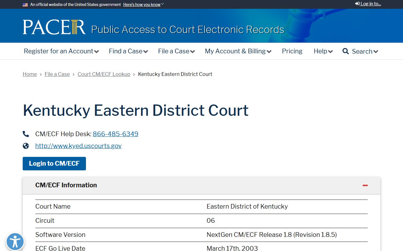 Carter County probate records PACER federal case lookup distinction